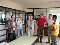 V geotechnické laboratoři Technické univerzity Loja